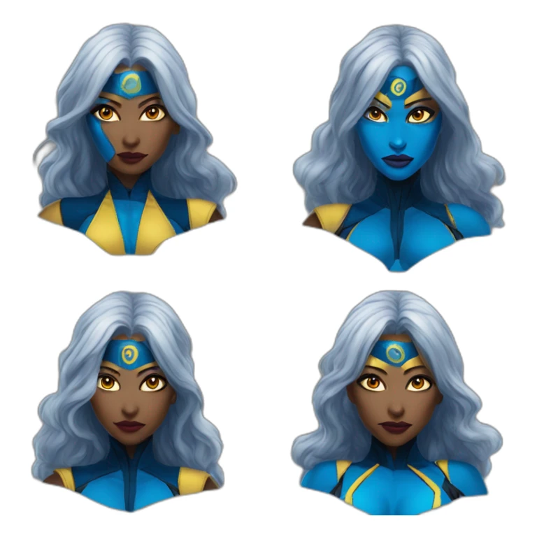 Xmen storm mystique fusion sticker