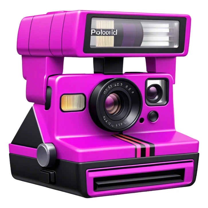 Pink, black, and purple Polaroid 637 Spice Cam camera sticker