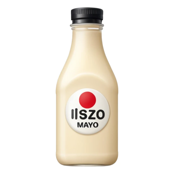 a bottle of japanese mayo sticker