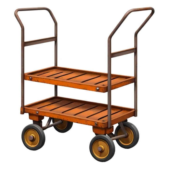 cargo trolley empty sticker