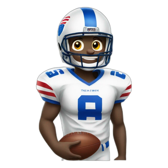 Happy American football sticker