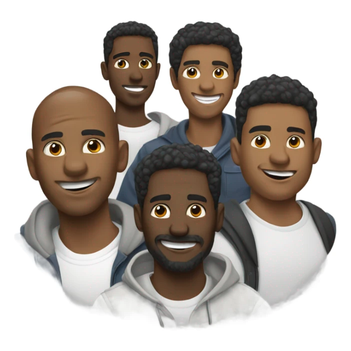 male portrait in outdoor gang sticker