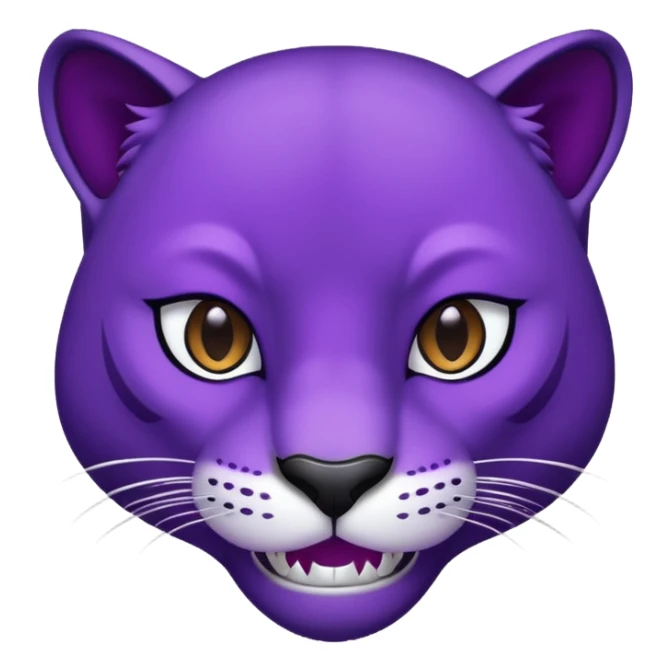 Purple Panther face turned to the slight right sticker