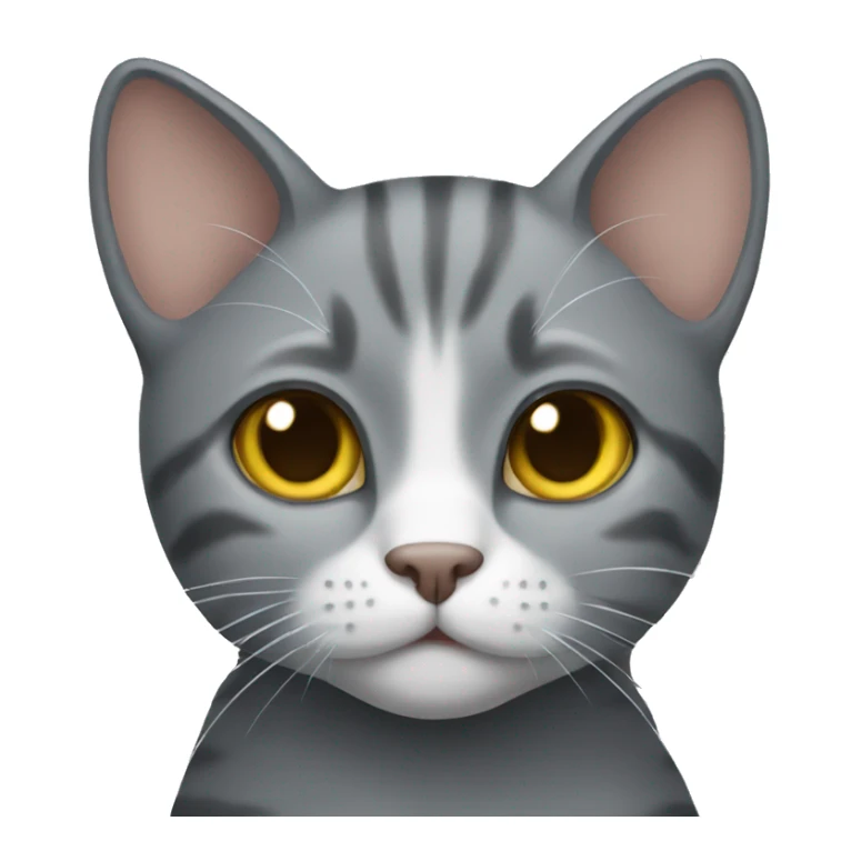 Grey cat  sticker