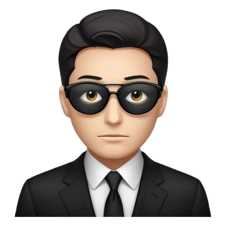 rich billionaire who wants to hide from the world, blurry face sticker