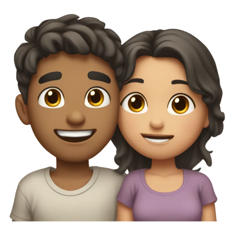 Boyfriend and girlfriend kissing  sticker