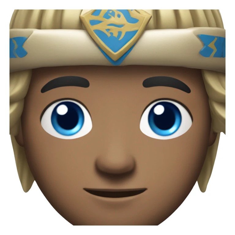 British white male with blue eyes wearing a Mongolian warrior outfit sticker