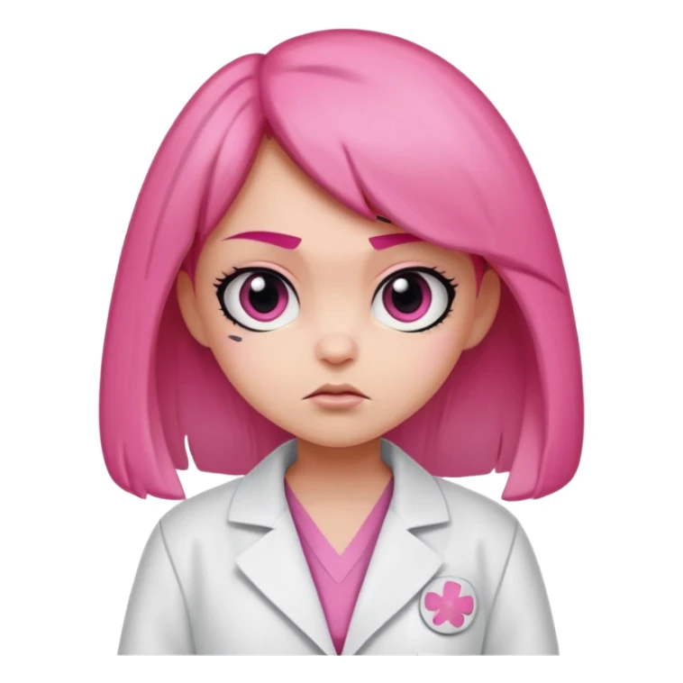 Blossom from powerpuff girls and a doctor sticker