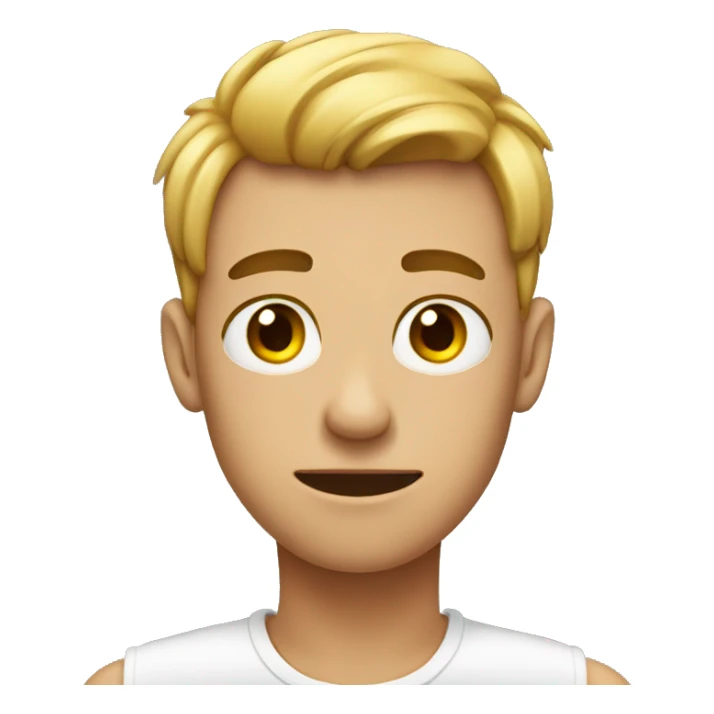 Gay male rolling his eyes sticker