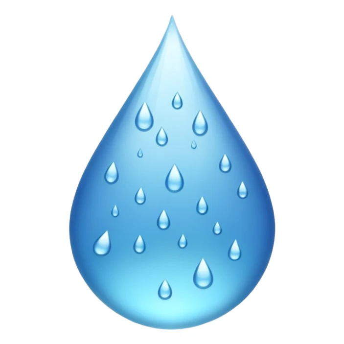 Heart of rain water sticker