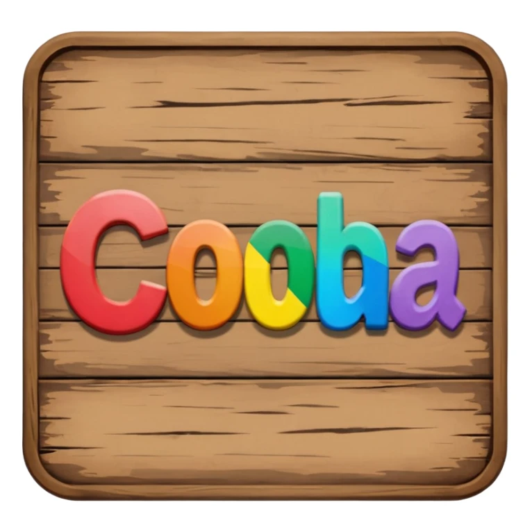a wooden sign that says "Coda's Gay" sticker