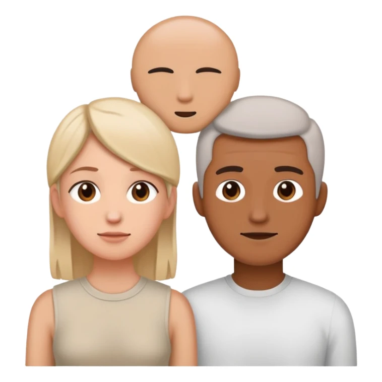 couple with different attachment styles resolving conflict healthily, one giving space while still staying connected, the other communicating calmly with respect for boundaries sticker