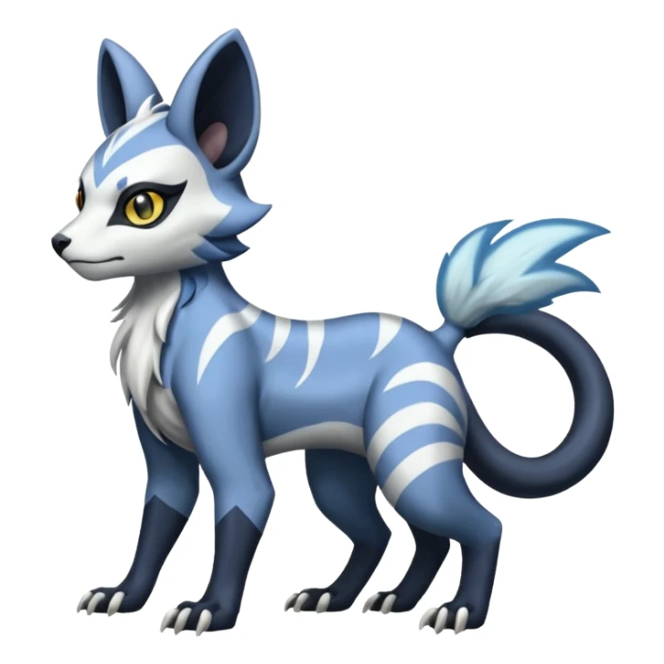 Genet-Absol-Zeraora-Primagen-fusion-creature  sticker