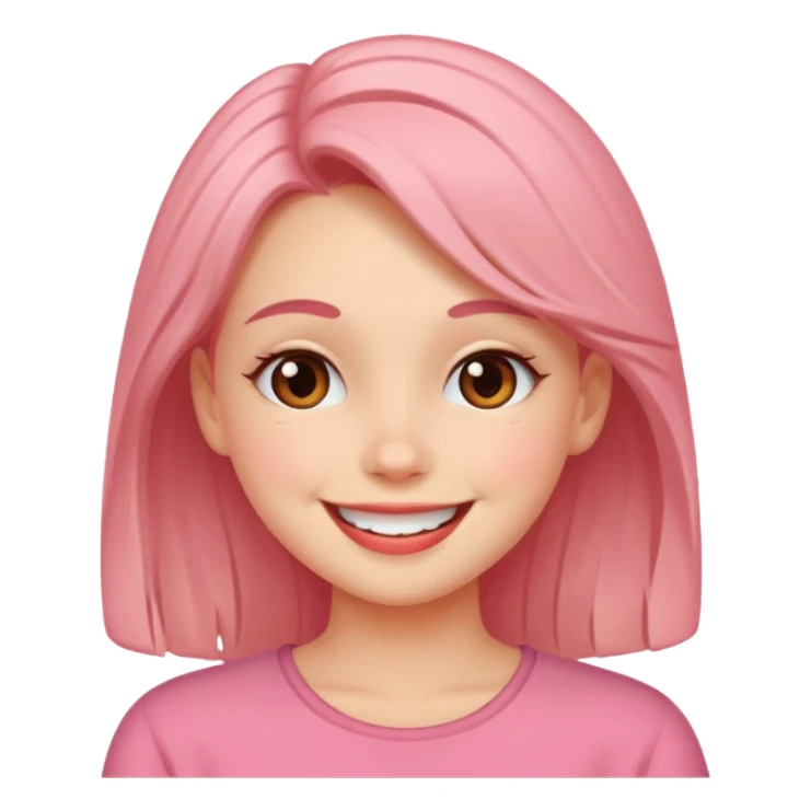 A blushing girl who loves her bf sticker