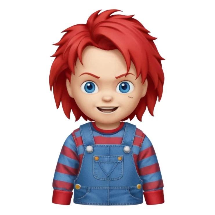 Un emojin de chuky sticker