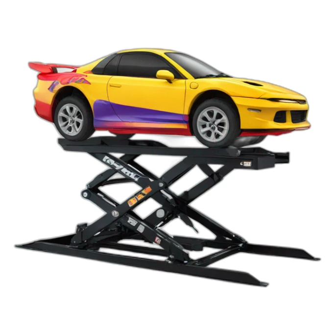 Pimped racing palet lift sticker