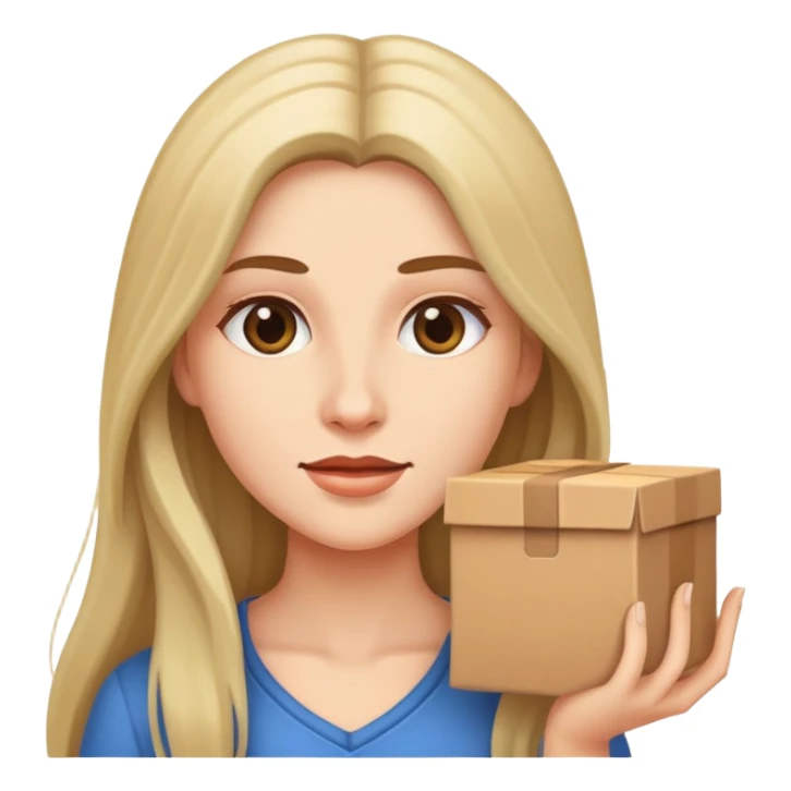 the woman is delivery with long hair sticker