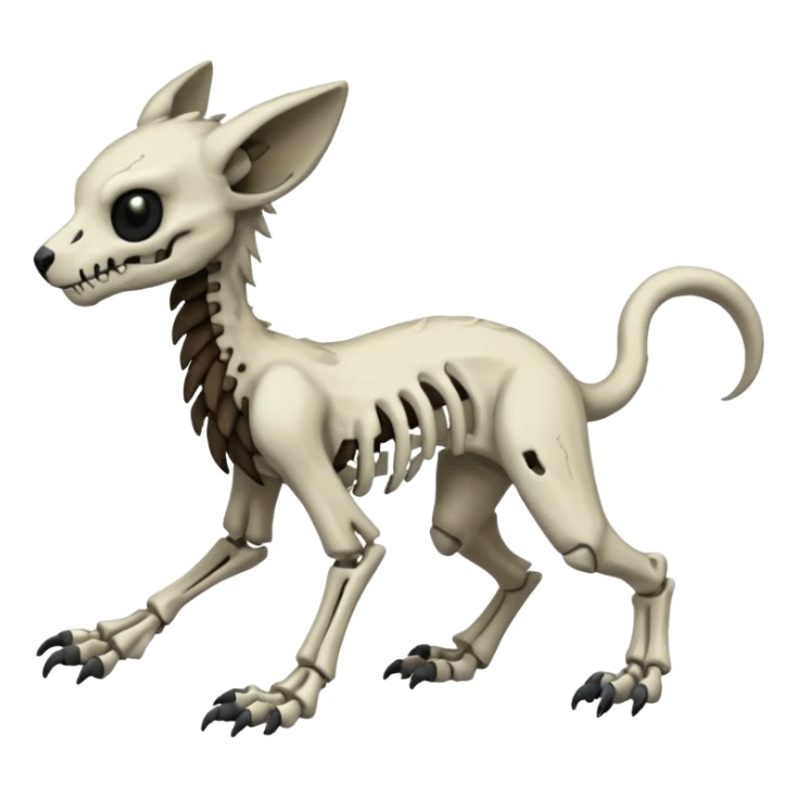 Eldritch Spooky Scary Skeletal Linoone-Absol-Trico-Hybrid (Full body) sticker