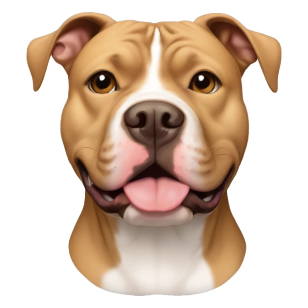 Light brown American bully pit bull sticker