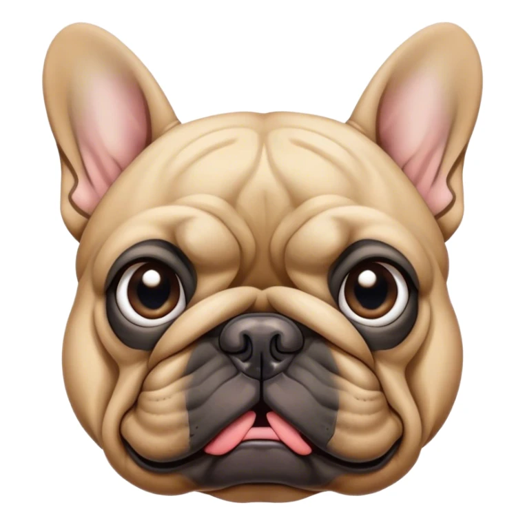 Ugly French bull dog  sticker
