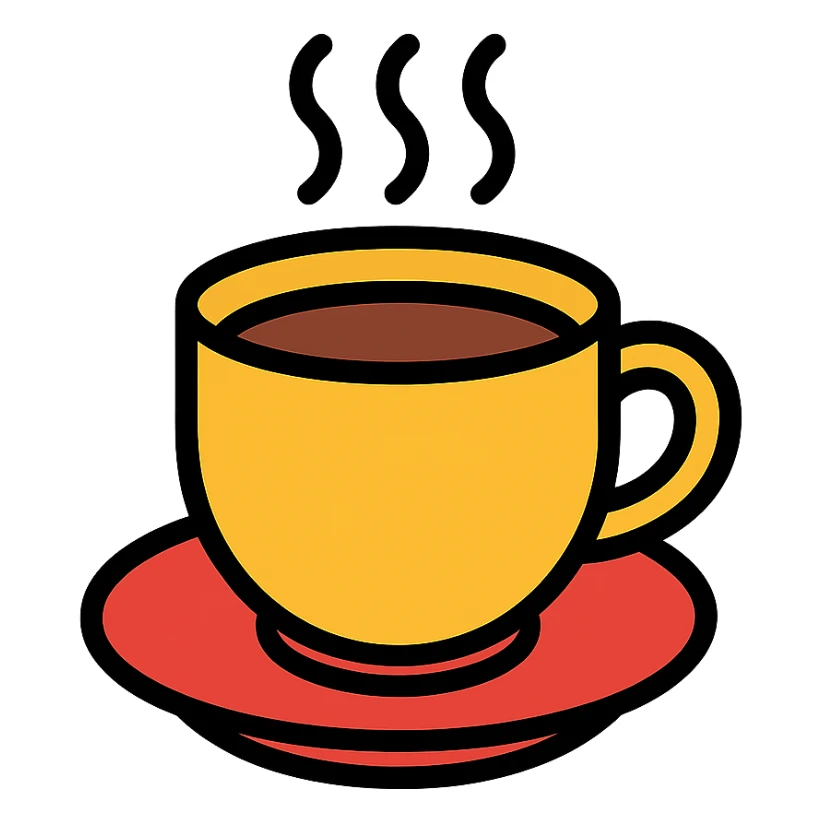 cup of coffee sticker