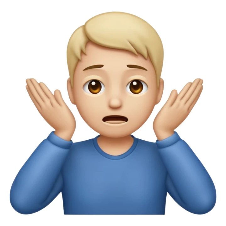 An emoji with hands on their neck and squeezing they looked stressed sticker