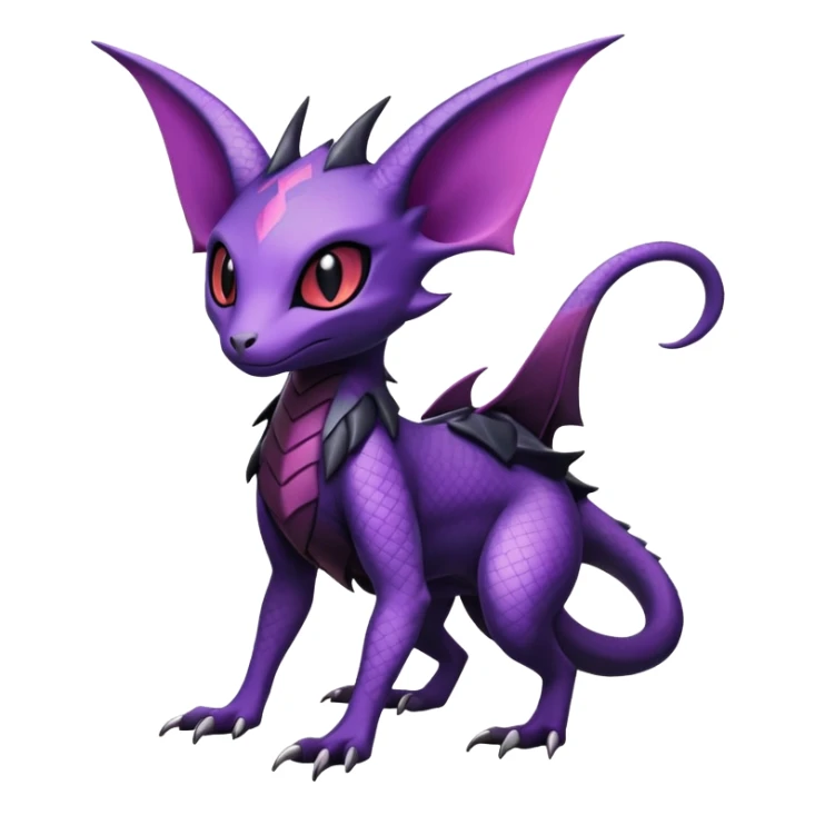 Salandit-Noivern-Espeon-Hybrid (Full body) sticker