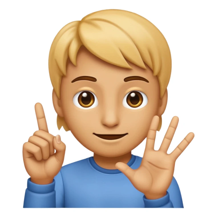 A smirk emoji holding up the tip of their finger closely clocking it sticker