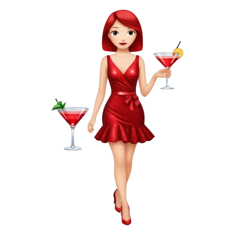 fancy woman walking to nightout sticker