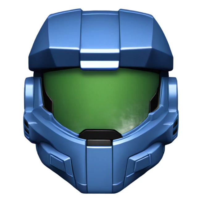 Master Chief Halo helmet Blue sticker