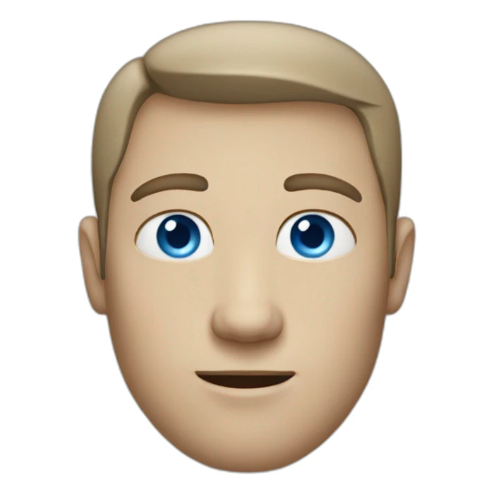 white-man-with-middlepart-and-blue-eyes sticker