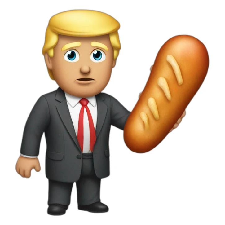 trump-holding-his-sausage sticker