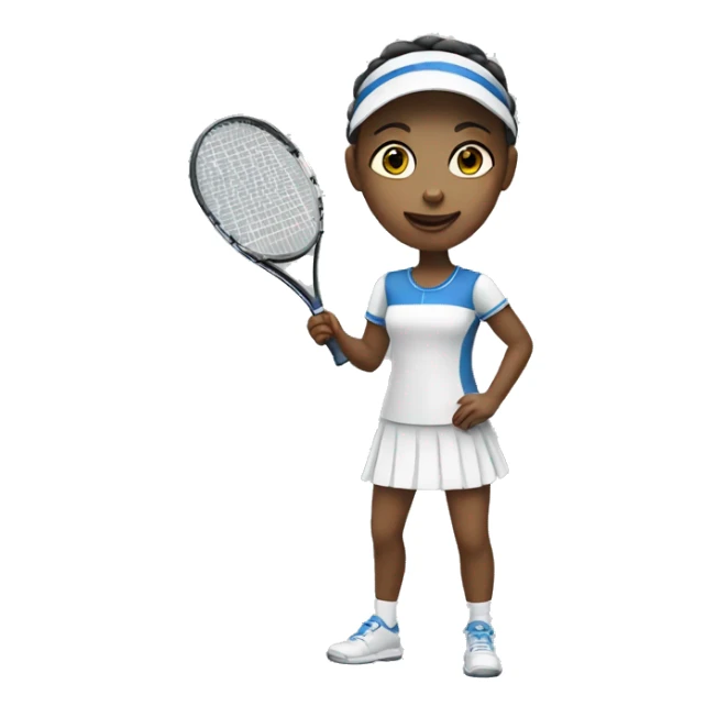 Swedish girl playing tennis sticker