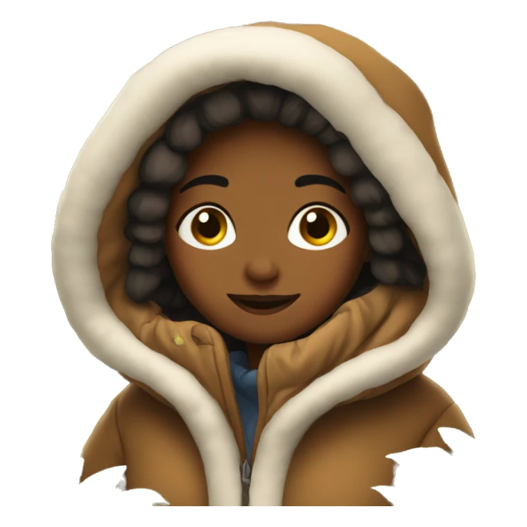 Cozy girl in the forest  sticker
