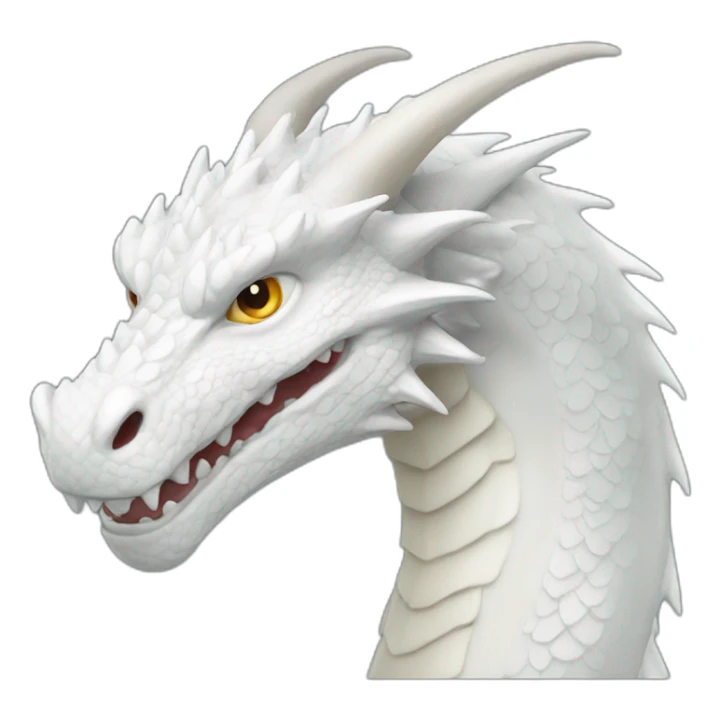 white dragon sticker