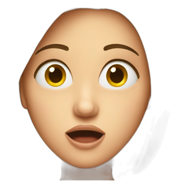 Surprised woman sticker