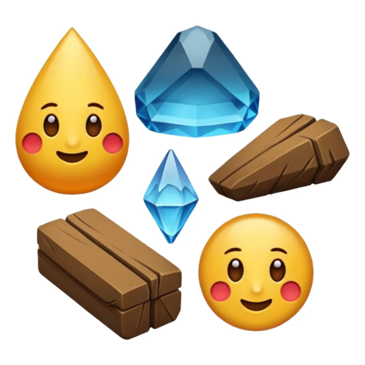 içi renkli minerallerle dolu maden arabası sticker