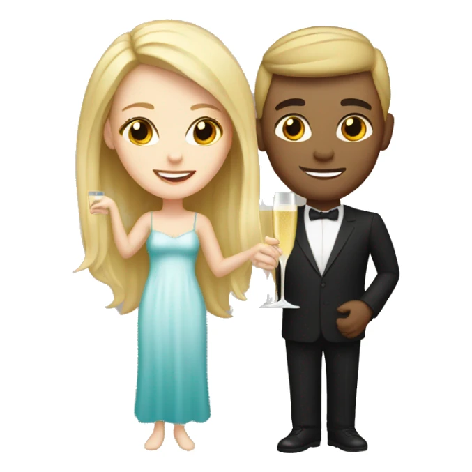 white girl and champagne  sticker