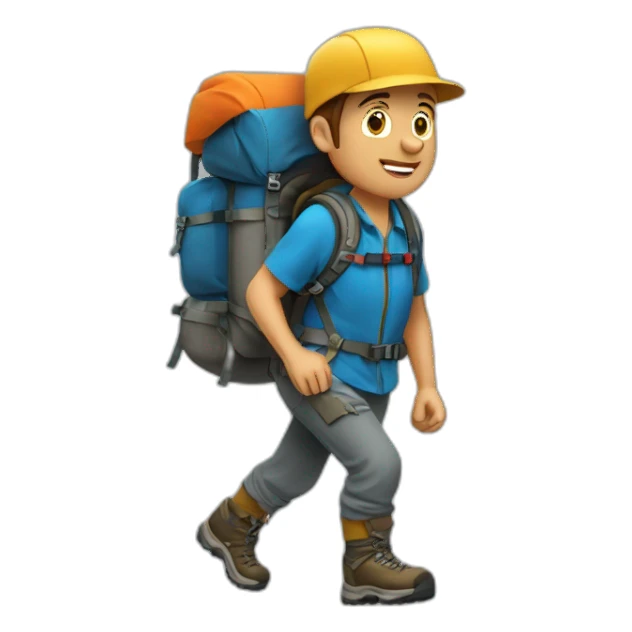 Jean noel-barrot hiking the mont-blanc mountain sticker