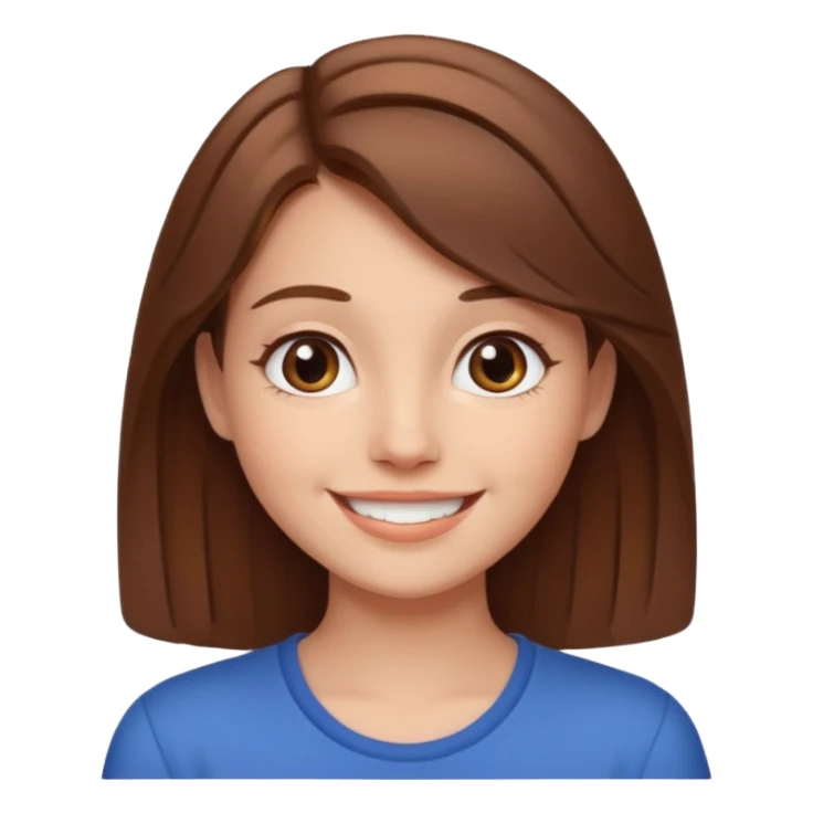 Brown-haired girl posing for a video to post on instagram sticker
