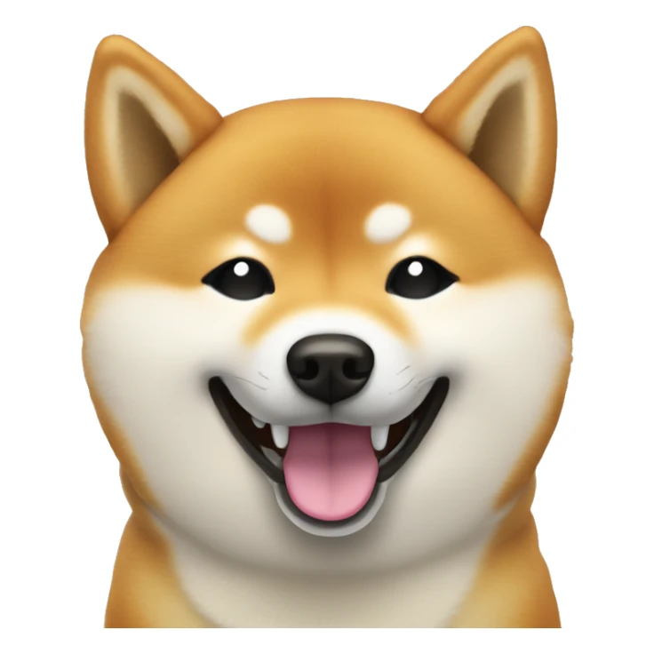 shiba inu cold | face | grinning face with sweat | open | smile | sweat sticker