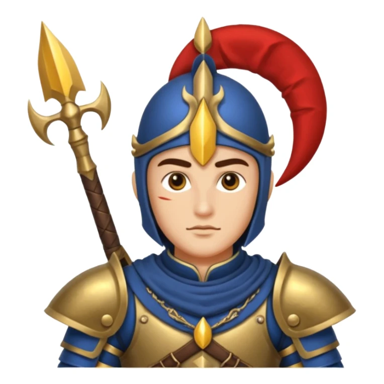 Moon Guard – crescent spear,Royal Soldiers. sticker