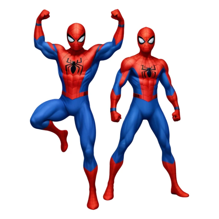 Spider-Man superhero in classic red and blue costume sticker