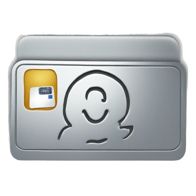 an american express business card in silver color sticker