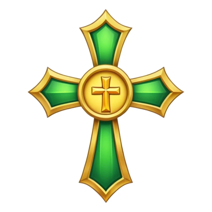 Priest emblem with a touch of green sticker