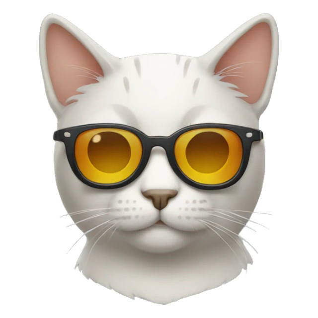 Cat with sunglasses sticker