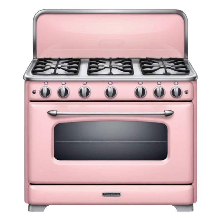 Pale pink Christmas stove  sticker