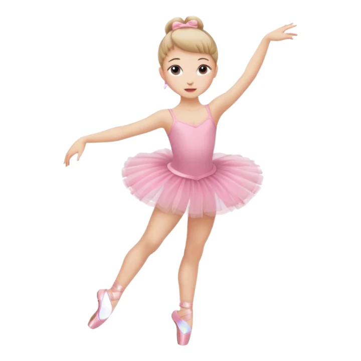 Girl ballerina emoji 2 legs sticker