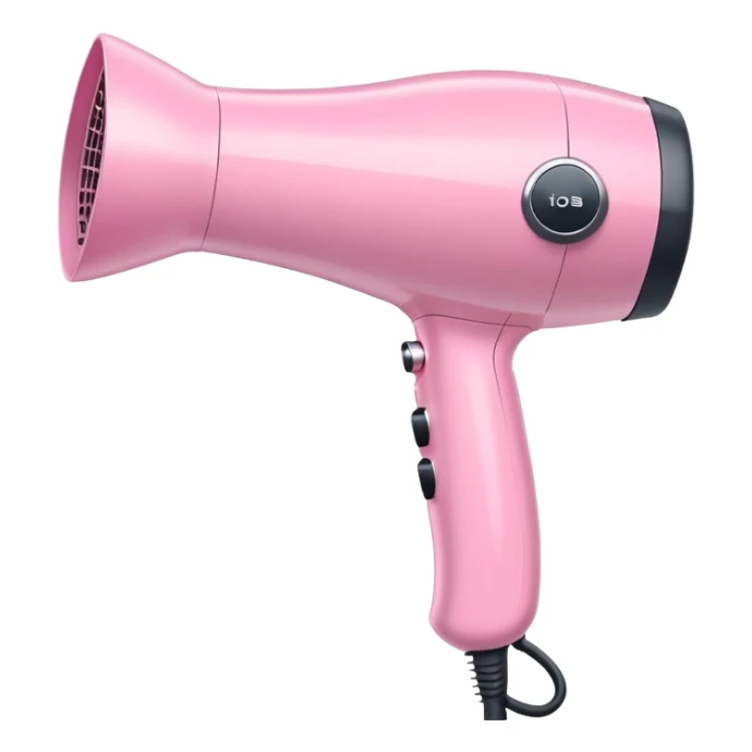pastel pink hair dryer sticker