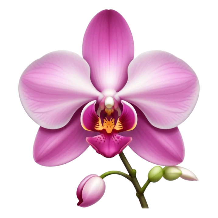 exquisite-phalaenopsis-moth-orchid-with-pure-white-petals-and-subtle-pink-center sticker